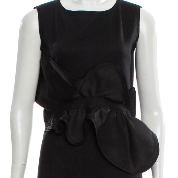 Fendi EUC Size S US4 100% Wool Ruffle Mini Dress - Picture 4 of 8